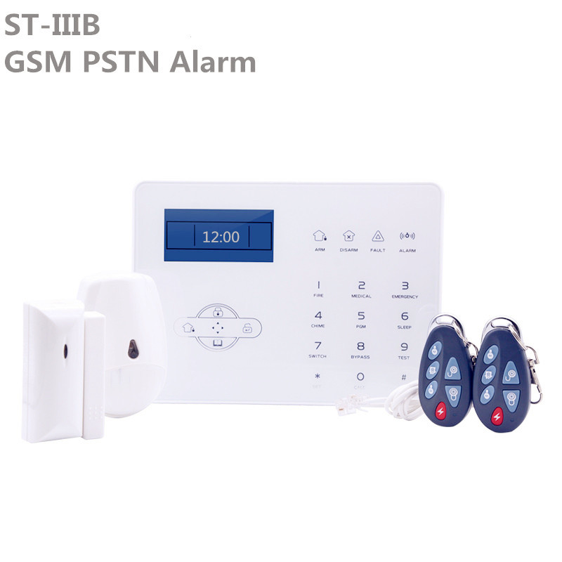 Home Security Zones - Focus ST-IIIB 英語音声デュアルネットワーク PSTN GSM 警報システム