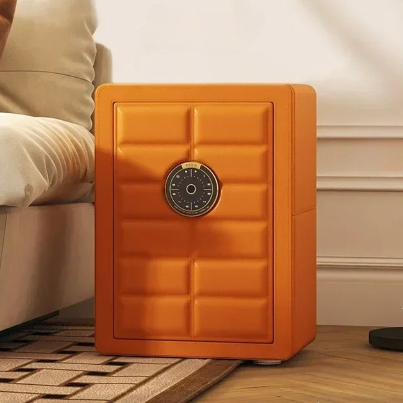 Home Security America - 指紋金庫強力な金庫家庭用北欧ピンクミニ WiFi 指紋パスワードキーセキュリティ保護安全指紋