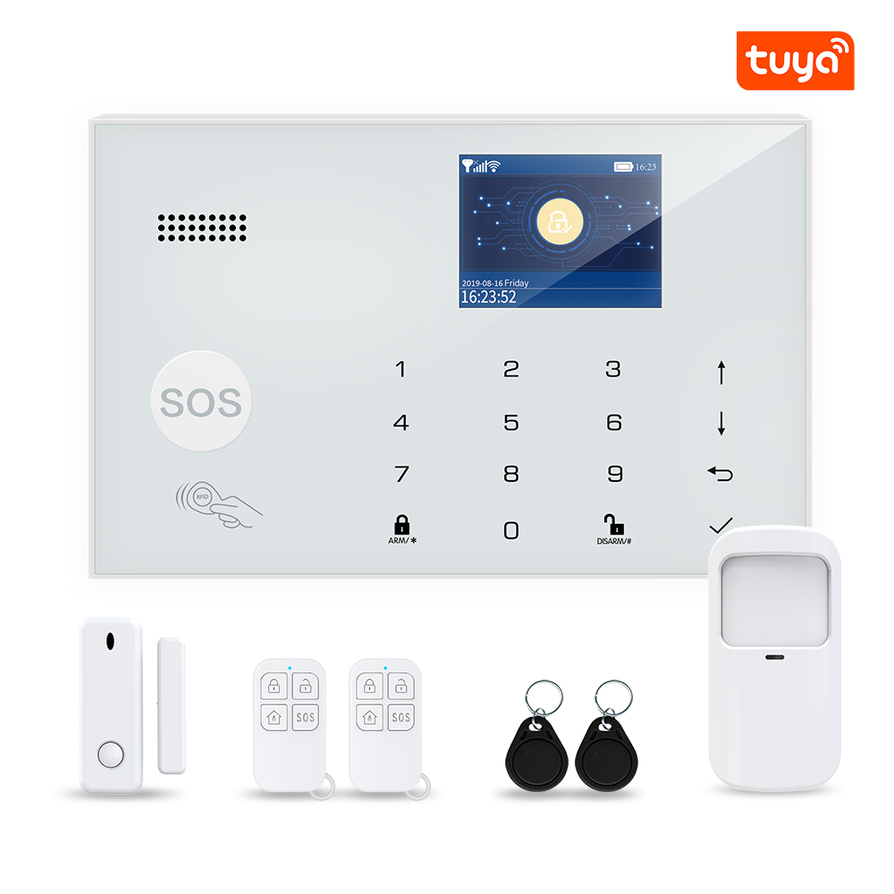 Home Security Zones - Tuya Wifi GSM 433MHz対応 防犯ホームセキュリティ盗難警報システム コントロールパネル