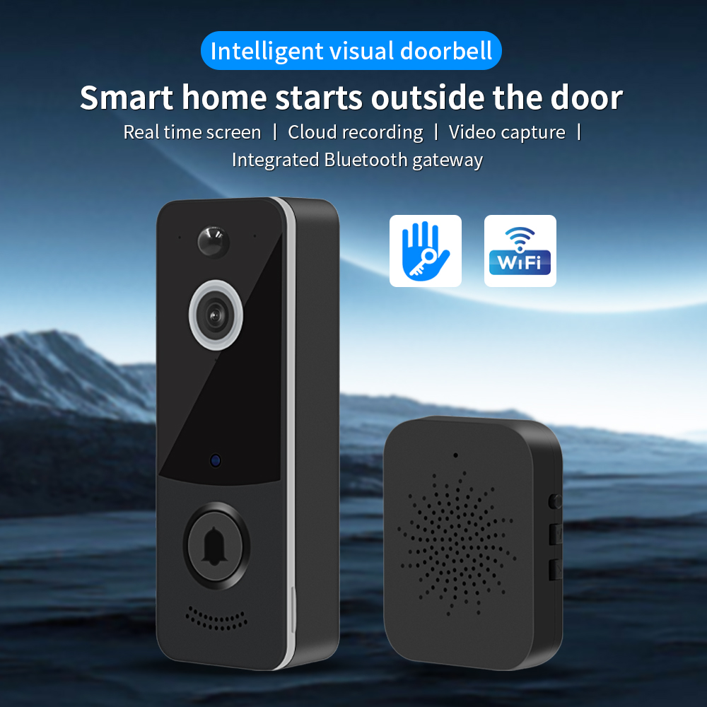 Home Security Honeywell - 1080P WIFI ビデオドアベル TTLOCK アプリスマートホームドアベルワイヤレスセキュリティカメラドアベル PIR