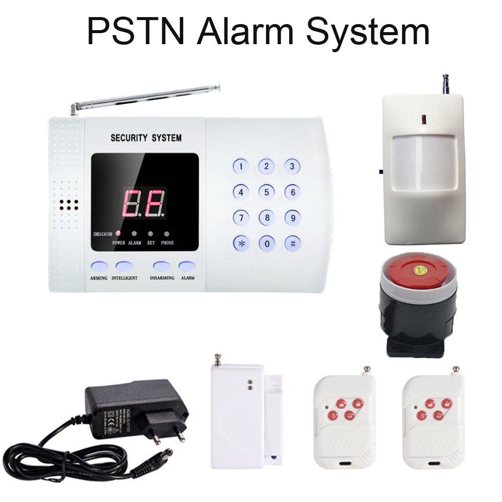 Home Security Zones - PSTN-ホームセキュリティ警報システム,ワイヤレス電話,モーション検出器,ドア接触センサー,99ワイヤレスゾーン,433MHz, 1セット