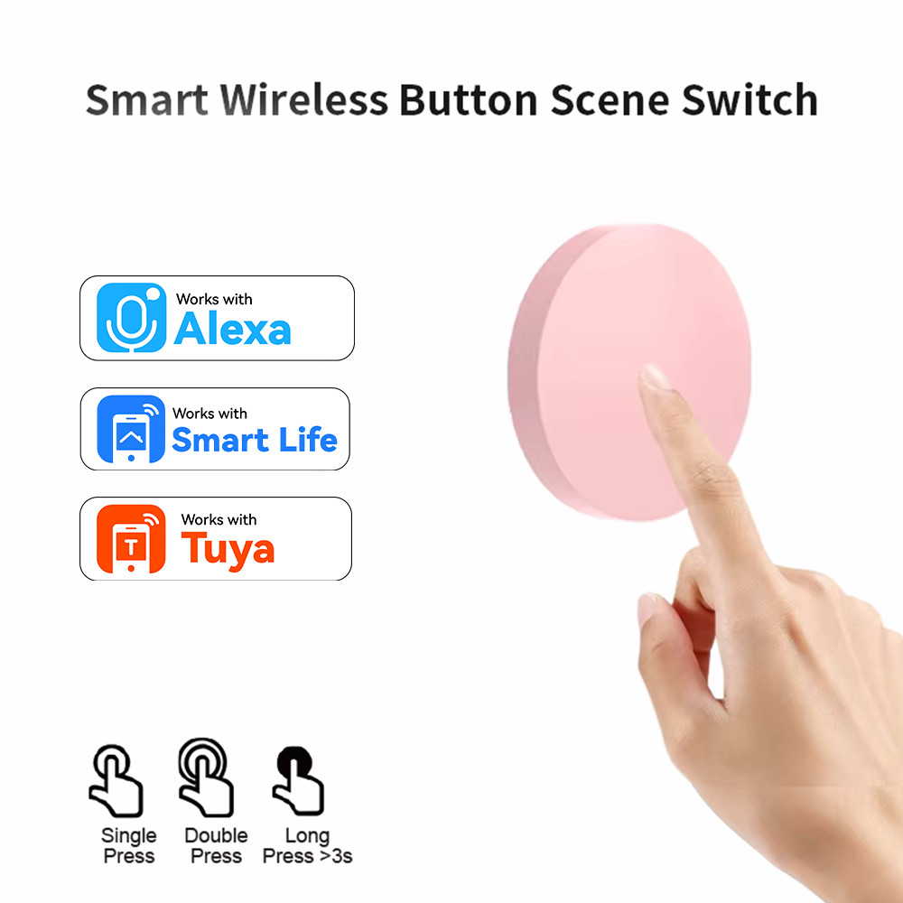 Home Security Alexa - ZigBee スマートワイヤレスボタンシーンスイッチ Tuya スマートライフリモコン用 Google Alexa
