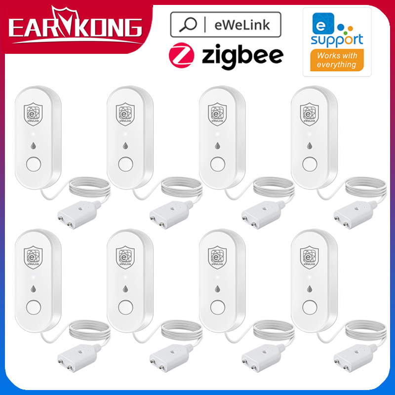 Home Security Alexa - EWelink Zigbee 水漏れセンサー水位検出器ホームキッチン洪水安全警報アプリリモコン簡単インストール
