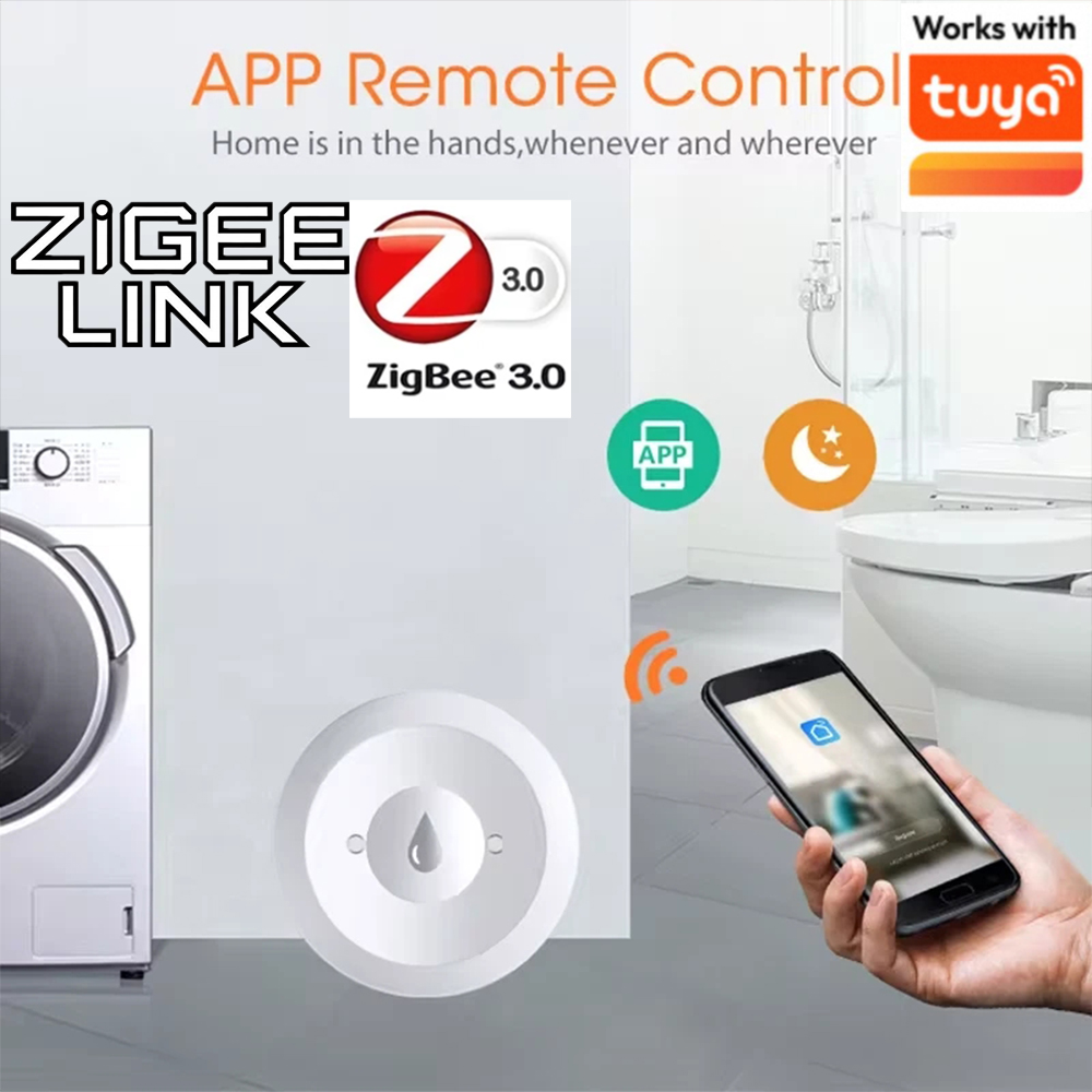 Home Security Alexa - Tuya ZigBee 3.0 スマート水漏れセンサーオーバーフロー検出器セキュリティ警報システム洪水漏水センサーモニターホームアシスタント
