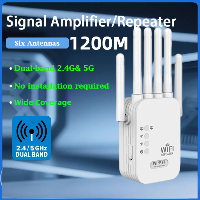 Home Security And Internet - KATORD 1200Mbps ワイヤレス WiFi リピーター 2.4G&5G