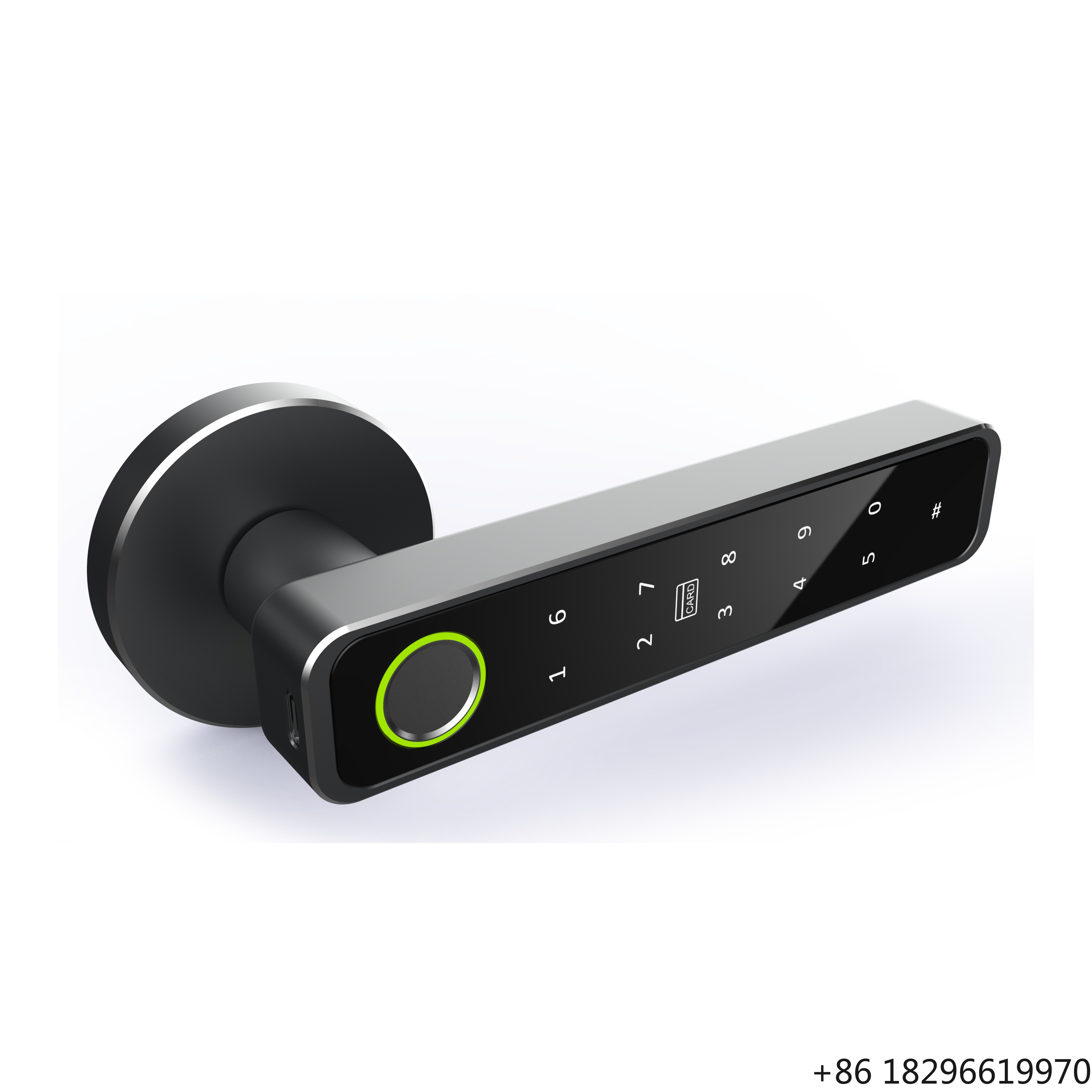 Home Security Features - KK 指紋認証スマートドアロック。暗証番号、カード、パスワード機能を搭載し、寝室やオフィス、家庭での使用に適したセキュリティドアとして最適。