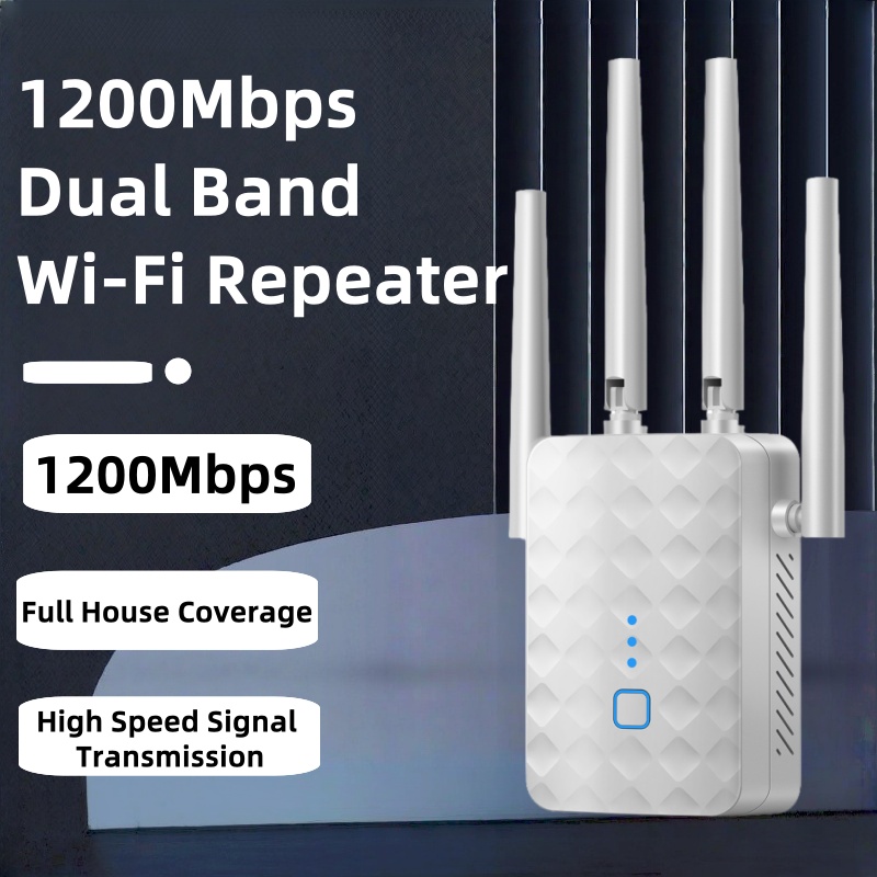 Home Security And Internet - 1200Mbps WiFi リピーター ワイヤレス 2.4G/5GHz デュアルバンド