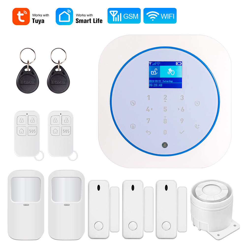 Home Security Technician - KERUI G12 ホームセキュリティ警報システム GSM 接続モバイルワイヤレス盗難警報キットモーションセンサーサイレン TUYA