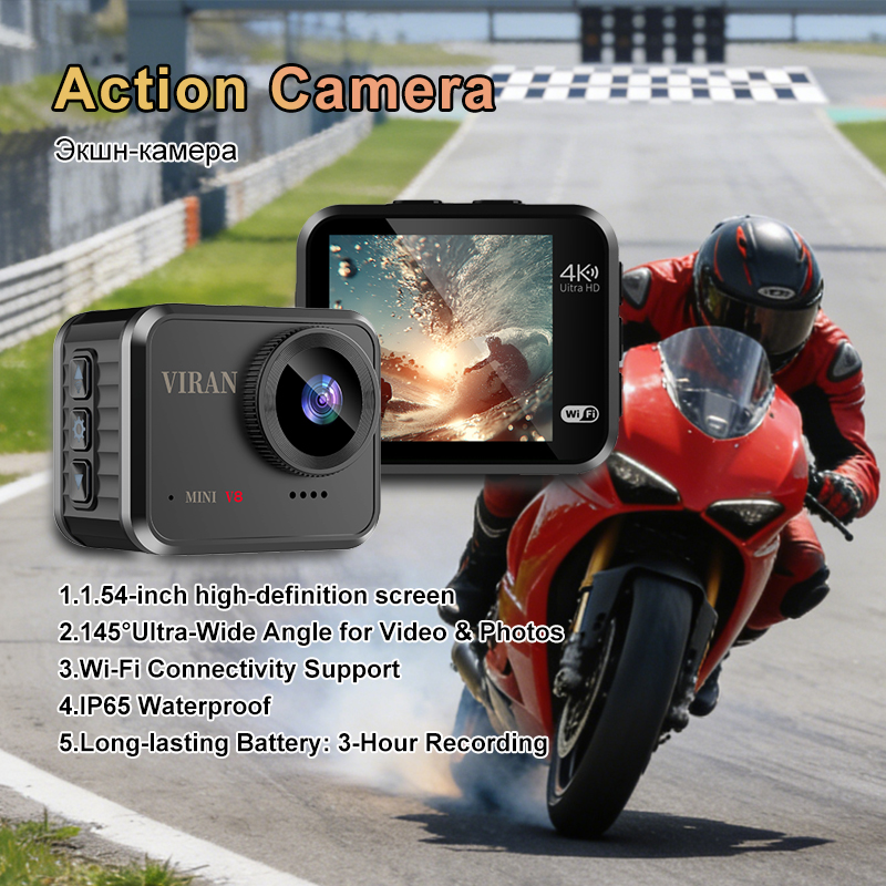 Ip Camera Outdoor 4K - ミニアクションカメラ 4K ウルトラHD 16MP 長時間録画 WiFi